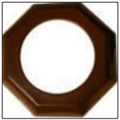 HELUZ komín -  Komínový límec 160mm - keramický - hnědý HULK 16-2